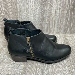 Eric Michael Black Leather London Bootie EU 37 (US 6.5-7)